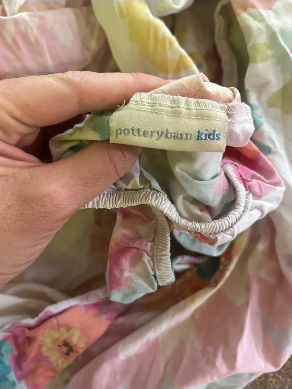 ❤️ 3/$18 Pottery Barn Kids floral crib fitted sheet